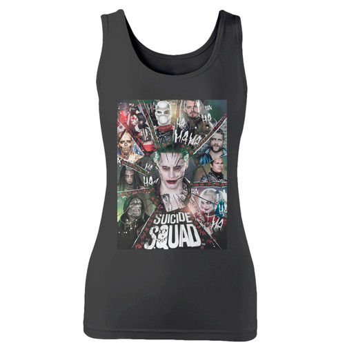 High quality print of this slim fit suicide squad movie women tank top will turn heads. And bystanders won't be disappointed - the racerback cut looks good one any woman's shoulders.