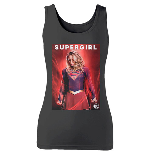 High quality print of this slim fit supergirl dc power women tank top will turn heads. And bystanders won't be disappointed - the racerback cut looks good one any woman's shoulders.