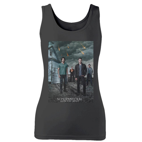 High quality print of this slim fit supernatural join the hunt women tank top will turn heads. And bystanders won't be disappointed - the racerback cut looks good one any woman's shoulders.