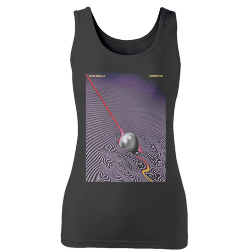 High quality print of this slim fit tame impala psychedelic rock currents women tank top will turn heads. And bystanders won't be disappointed - the racerback cut looks good one any woman's shoulders.