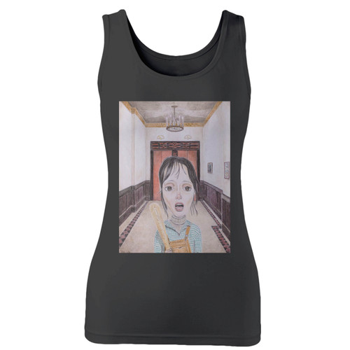 High quality print of this slim fit wendy torrance the shining women tank top will turn heads. And bystanders won't be disappointed - the racerback cut looks good one any woman's shoulders.