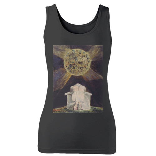 High quality print of this slim fit william blake book of los women tank top will turn heads. And bystanders won't be disappointed - the racerback cut looks good one any woman's shoulders.