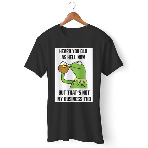 Frog Drinking Tea Funny Meme Men T Shirt