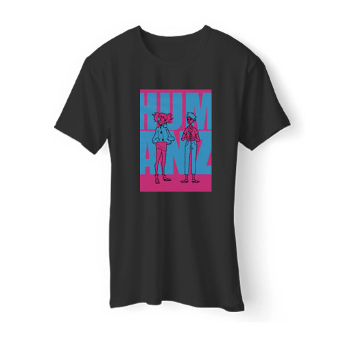Gorillaz Humanz Pink Logo Men T Shirt