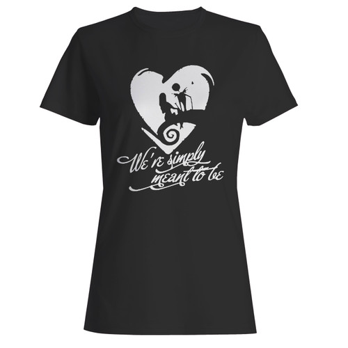 These are were simply meant to be jack and sally nightmare before christmas women t shirt that are cute tied to the side or paired with a cardigan or jacket for a more styled look. So comfy and classic, they are sure to make your vacation extra magical.