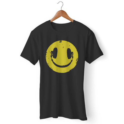 Headphone Smiley Face Men T Shirt