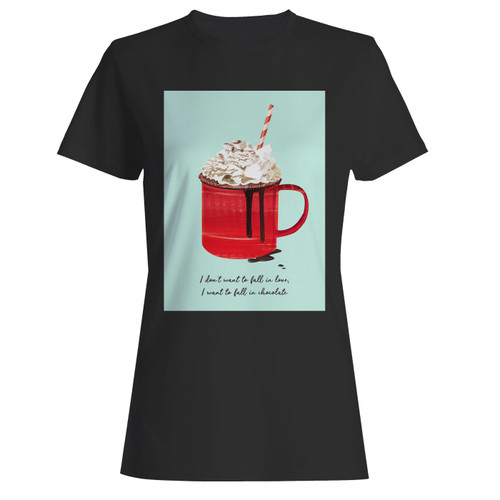 These are fall in chocolate christmas women t shirt that are cute tied to the side or paired with a cardigan or jacket for a more styled look. So comfy and classic, they are sure to make your vacation extra magical.