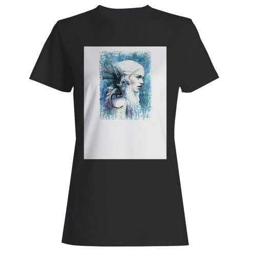 These are game of thrones khaleesi art women t shirt that are cute tied to the side or paired with a cardigan or jacket for a more styled look. So comfy and classic, they are sure to make your vacation extra magical.