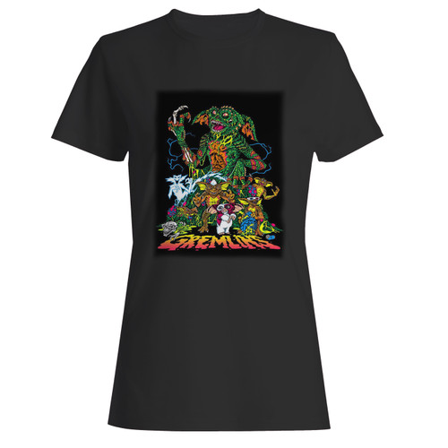 These are gremlins art women t shirt that are cute tied to the side or paired with a cardigan or jacket for a more styled look. So comfy and classic, they are sure to make your vacation extra magical.