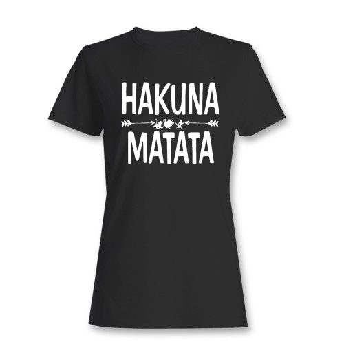These are hakuna matata lion women t shirt that are cute tied to the side or paired with a cardigan or jacket for a more styled look. So comfy and classic, they are sure to make your vacation extra magical.