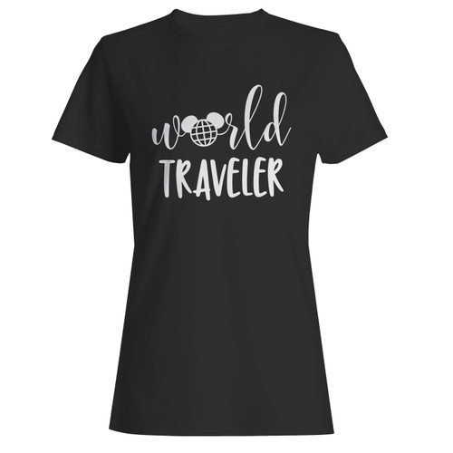 These are world traveler disney inspired women t shirt that are cute tied to the side or paired with a cardigan or jacket for a more styled look. So comfy and classic, they are sure to make your vacation extra magical.