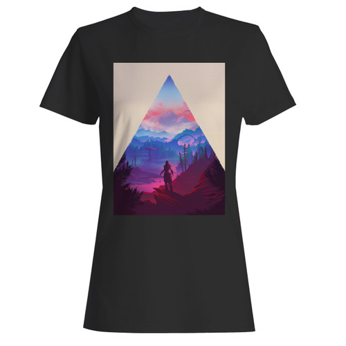 These are horizon zero dawn inspired women t shirt that are cute tied to the side or paired with a cardigan or jacket for a more styled look. So comfy and classic, they are sure to make your vacation extra magical.