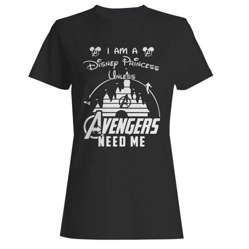 These are i am a disney princess unless avengers need me women t shirt that are cute tied to the side or paired with a cardigan or jacket for a more styled look. So comfy and classic, they are sure to make your vacation extra magical.