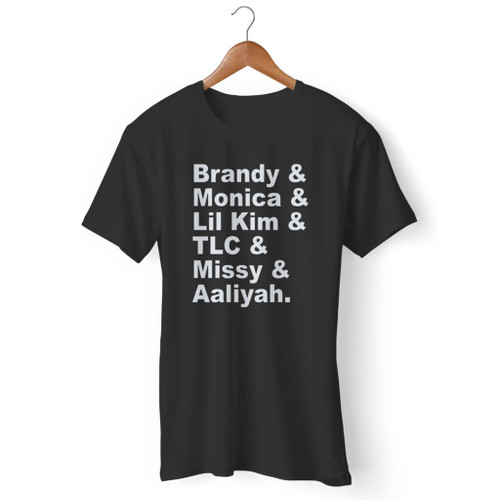 Brandy Monica Lil Kim Tlc Missy Aaliyah Colab  Men T Shirt