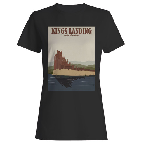 These are kings landing game of thrones women t shirt that are cute tied to the side or paired with a cardigan or jacket for a more styled look. So comfy and classic, they are sure to make your vacation extra magical.