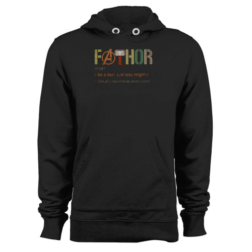 Was created with comfort in mind, this fathor like a dad just way mightier hoodie lighter weight is perfect for any activity. Teams and groups love this hoodie for its affordable price and variety of colors.