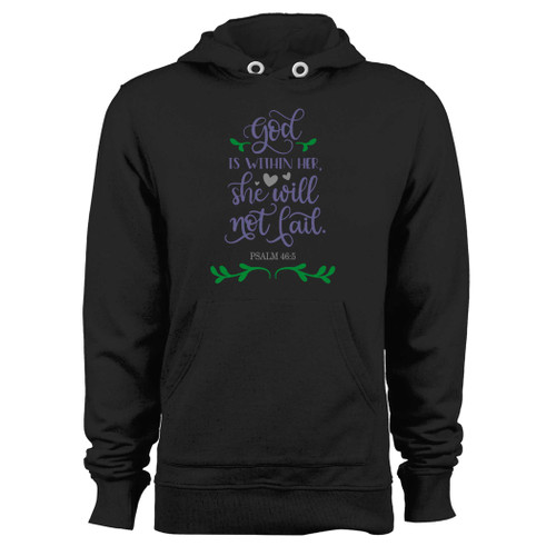 Was created with comfort in mind, this god is within her and will not fail hoodie lighter weight is perfect for any activity. Teams and groups love this hoodie for its affordable price and variety of colors.