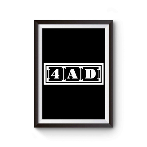 4ad Records Logo Poster