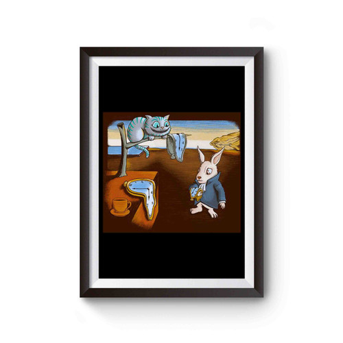 A Matter Of Time Alice In Wonderland And Cheshire Cat Lovers Poster