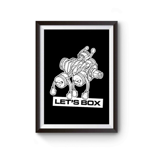 A Tribute To The Legendary Boxer Motor Engine Racing Let's Box Poster