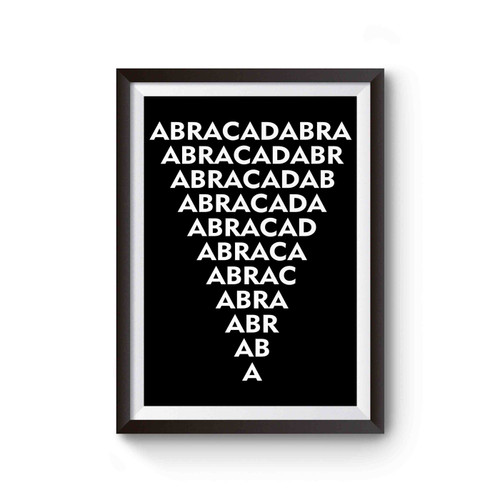 Abracadabra Spells Occult Goth Charm Heal Witch Magic Poster
