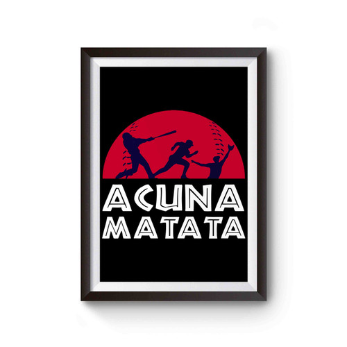 Acuna Matata Baseball Ndr Poster