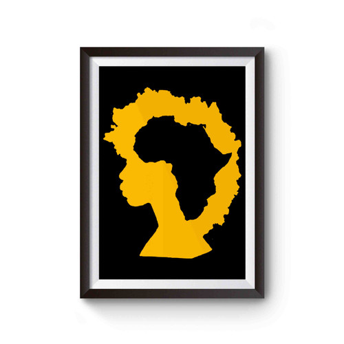 Afro Natural Hair Africa Poster
