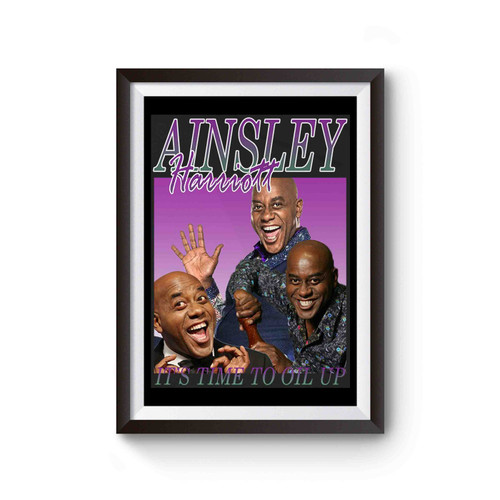 Ainsley Harriott Celebrity Chef Homage Poster
