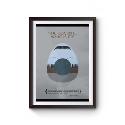 Airplane Cult Retro Movie Poster