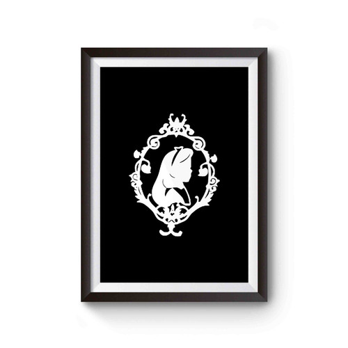 Alicia Alice In Wonderland Silhouette Poster