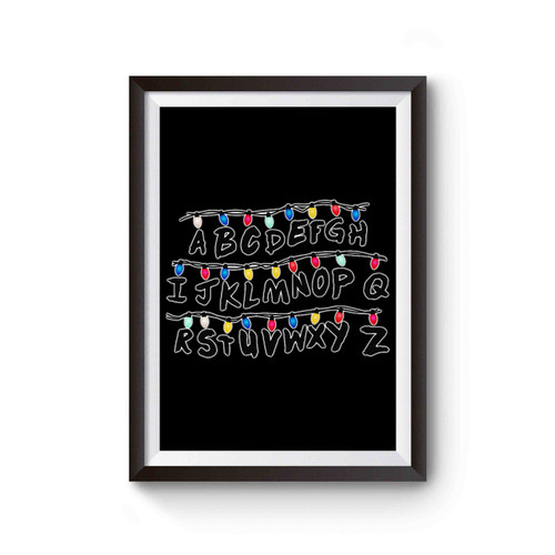 Alphabet Stranger Things Poster
