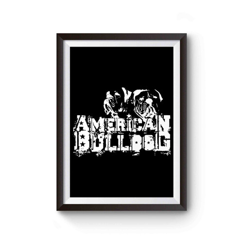 American Bulldog Design Poster