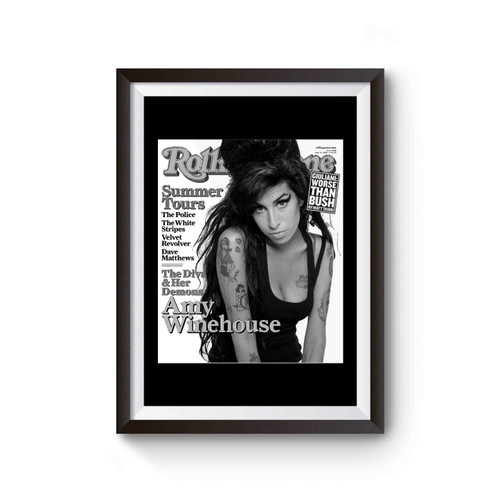 Amy Winehouse Indie Pop Inspired Poster