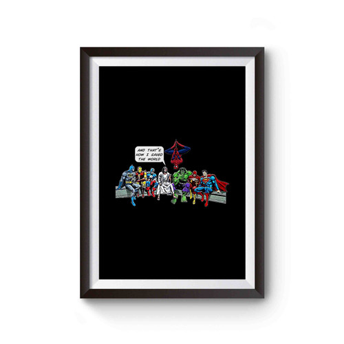 And That's How I Saved The World Jesus Poster