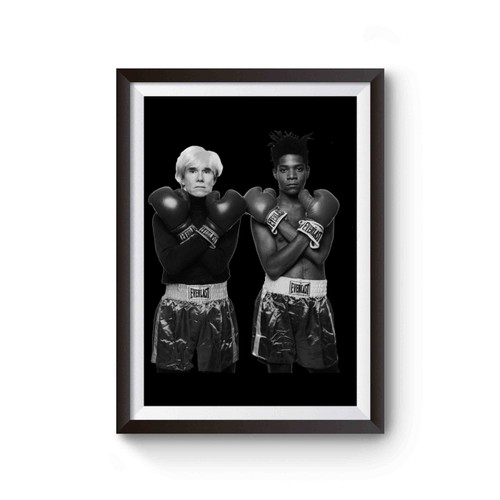 Andy Warhol Vs Jean- Michel Basquiat Boxing Poster