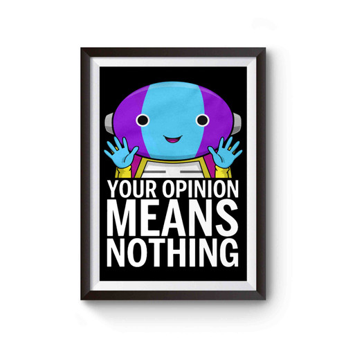 Anime Goku Zeno Sama Quote Slogan Poster Anime Goku Zeno Sama Quote Slogan Poster