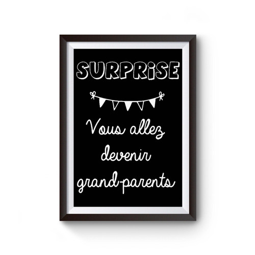 Announces Pregnancy Grandparents Poster