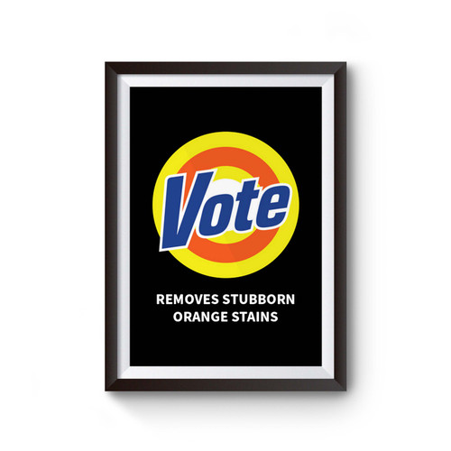 Anti Trump Vote Removes Stubborn Poster