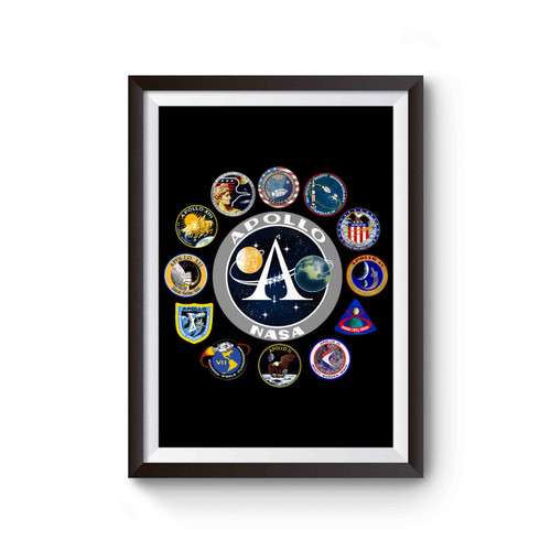 Apollo Missions Patch Poster Apollo Missions Patch Poster