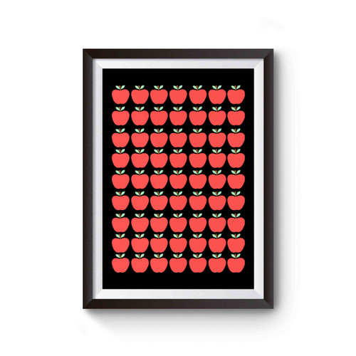 Apple Pattern Fruit Poster