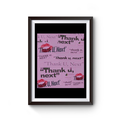 Ariana Grande Thank U Next Handwritting Poster