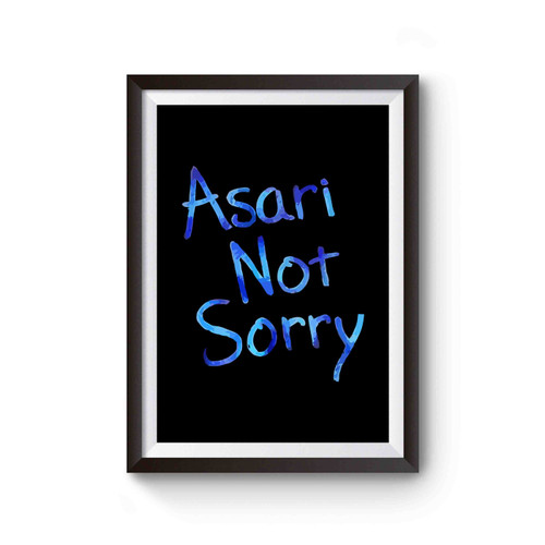 Asari Not Sorry N7 Mass Effect Poster