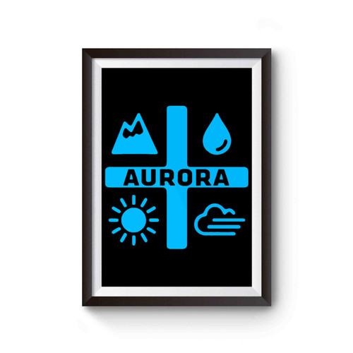 Aurora Cutout Canadian Cannabis Stocks Poster