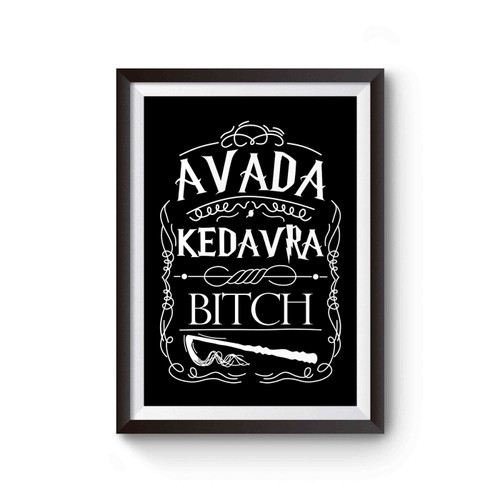 Avada Kedavra Magic Spell Muggles Wizard Poster