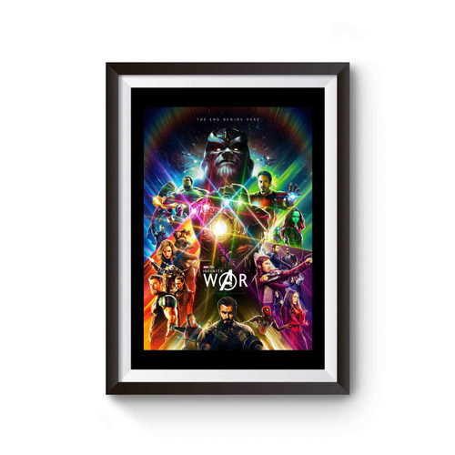 Avengers Infinity War Thanos The Infinity Gauntlet Cover Inspired Poster