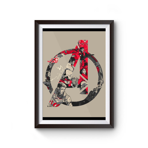 Avengers Team Logo Poster