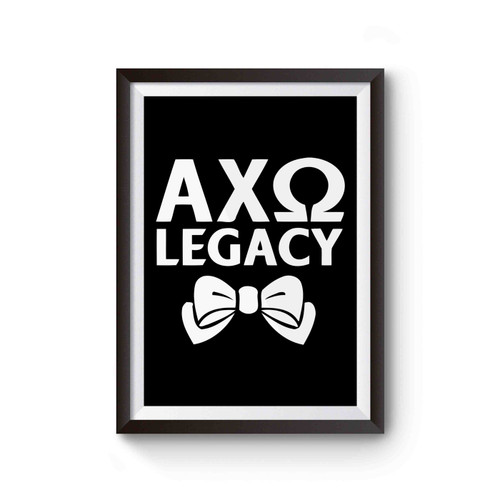 Axo Alpha Chi Omega Legacy Alumna Running Hiking Gym Sport Poster