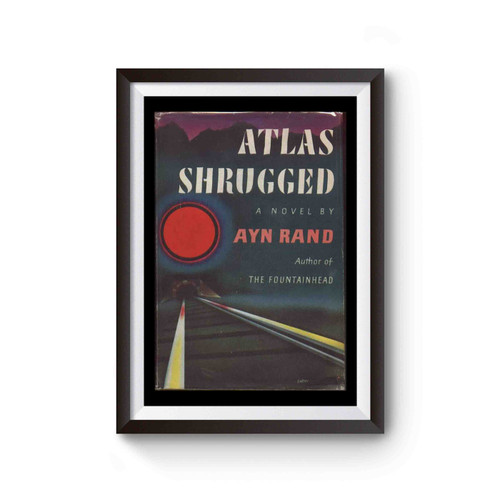Ayn Rand Atlas Shrugged Book Cover Poster