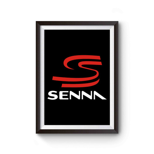 Ayrton Senna Logo Racing Champion Legend Poster