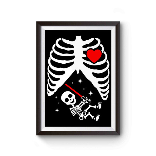 Baby Skeleton Jedi Star Wars Poster